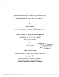 Identity development in men and its relation to psychosocial distress and self-concept