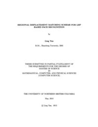 Regional displacement matching scheme for LBP based face recognition.
