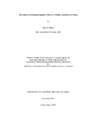 The Salmon Disturbance Regime: Effects on Biofilm, Sediment and Water.